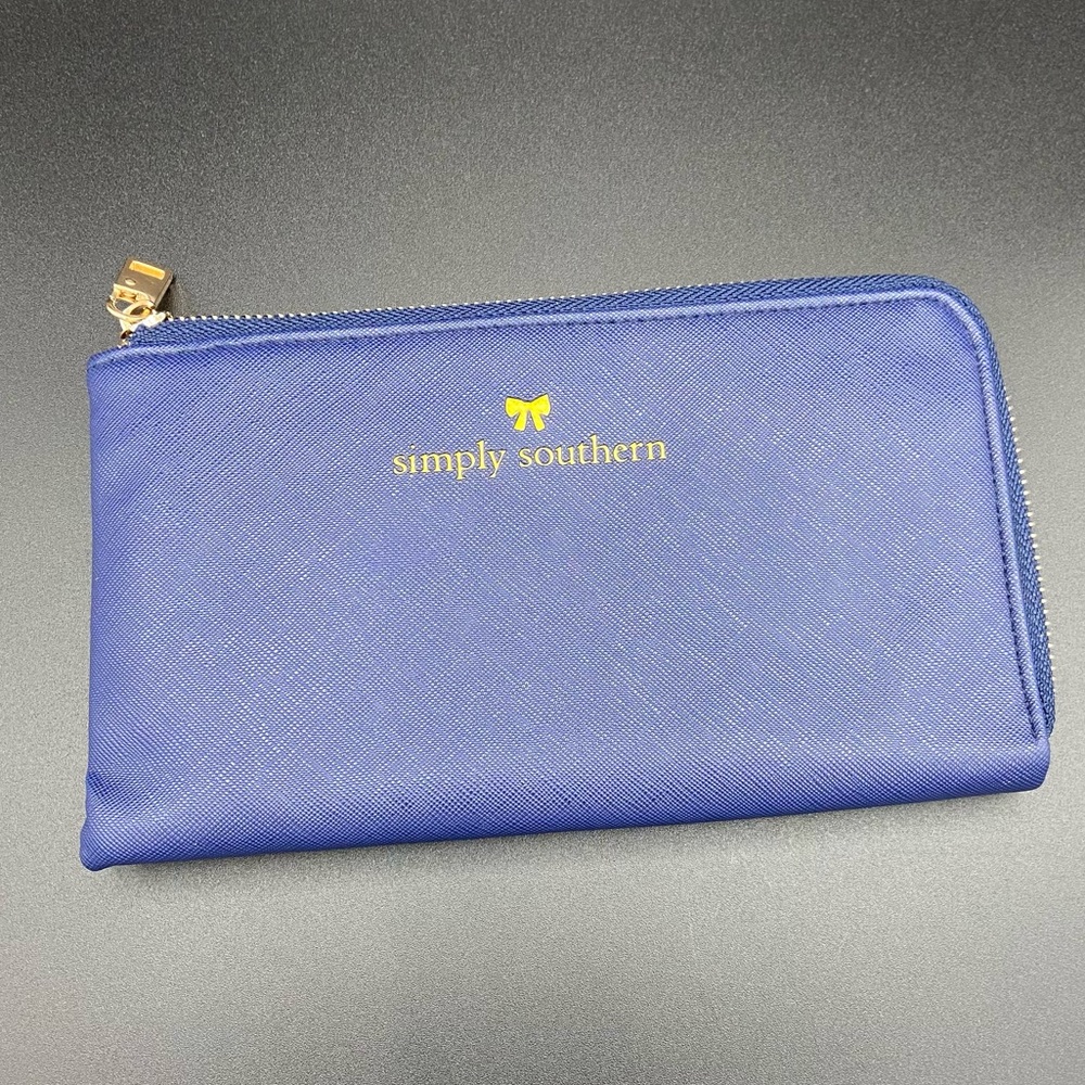 Simply Southern Wallet Blue and Gold